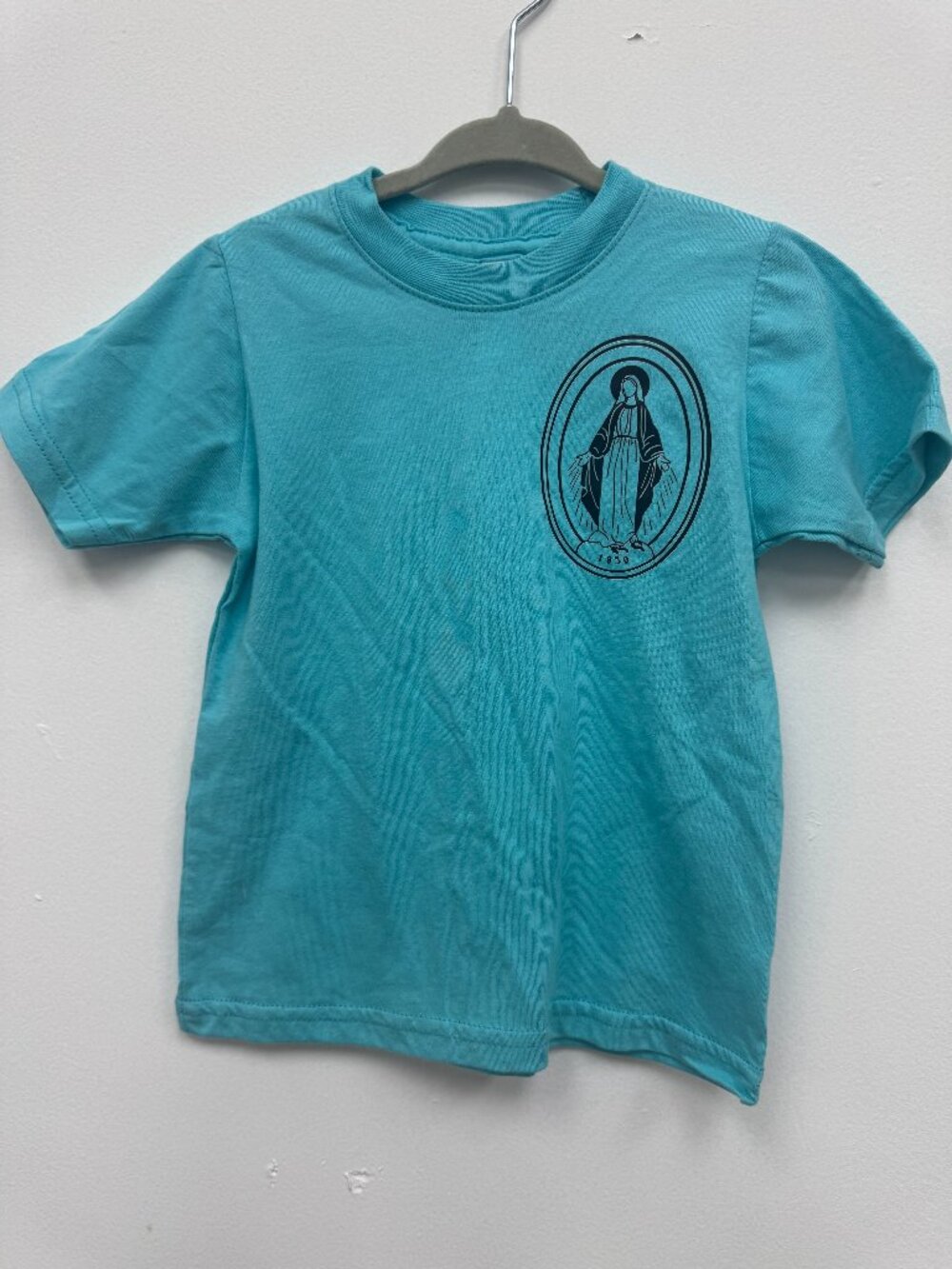 NWOT Toddler Rabbit Skins teal t-shirt